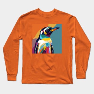 Pop Art Penguin Long Sleeve T-Shirt